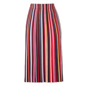 Tory Burch Ellis Skirt XL Pleated Rainbow Midi